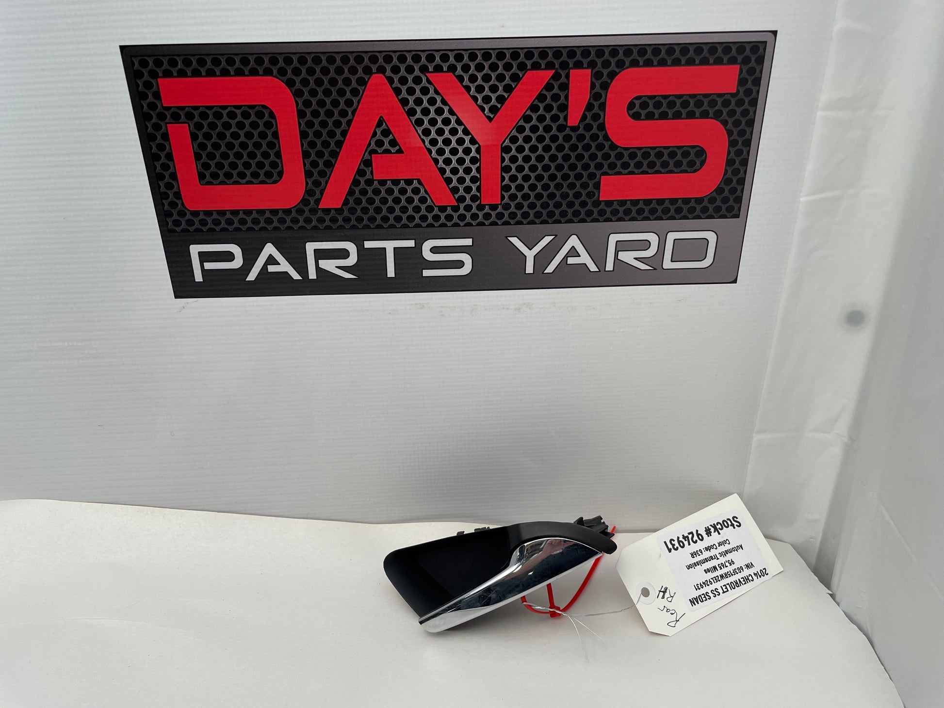 2014 Chevy SS Sedan Rear RH Passenger Interior Door Handle OEM - Day's Parts Yard