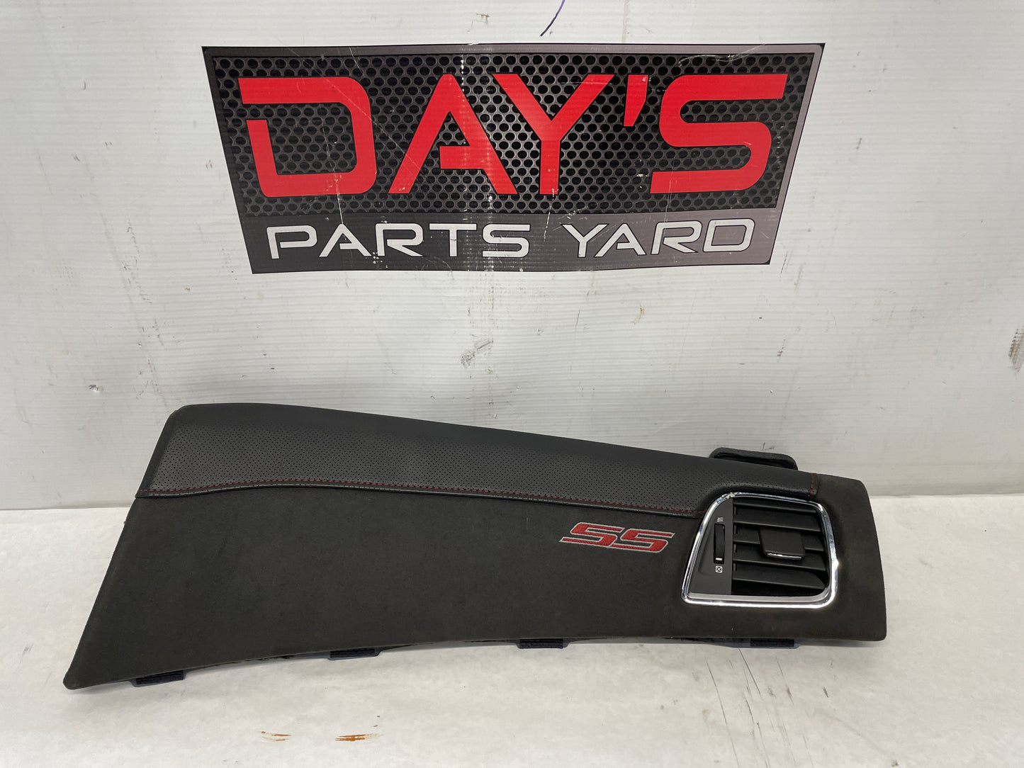 2014 Chevy SS Sedan RH Passenger Black Suede Dash Trim Panel Insert OEM - Day's Parts Yard
