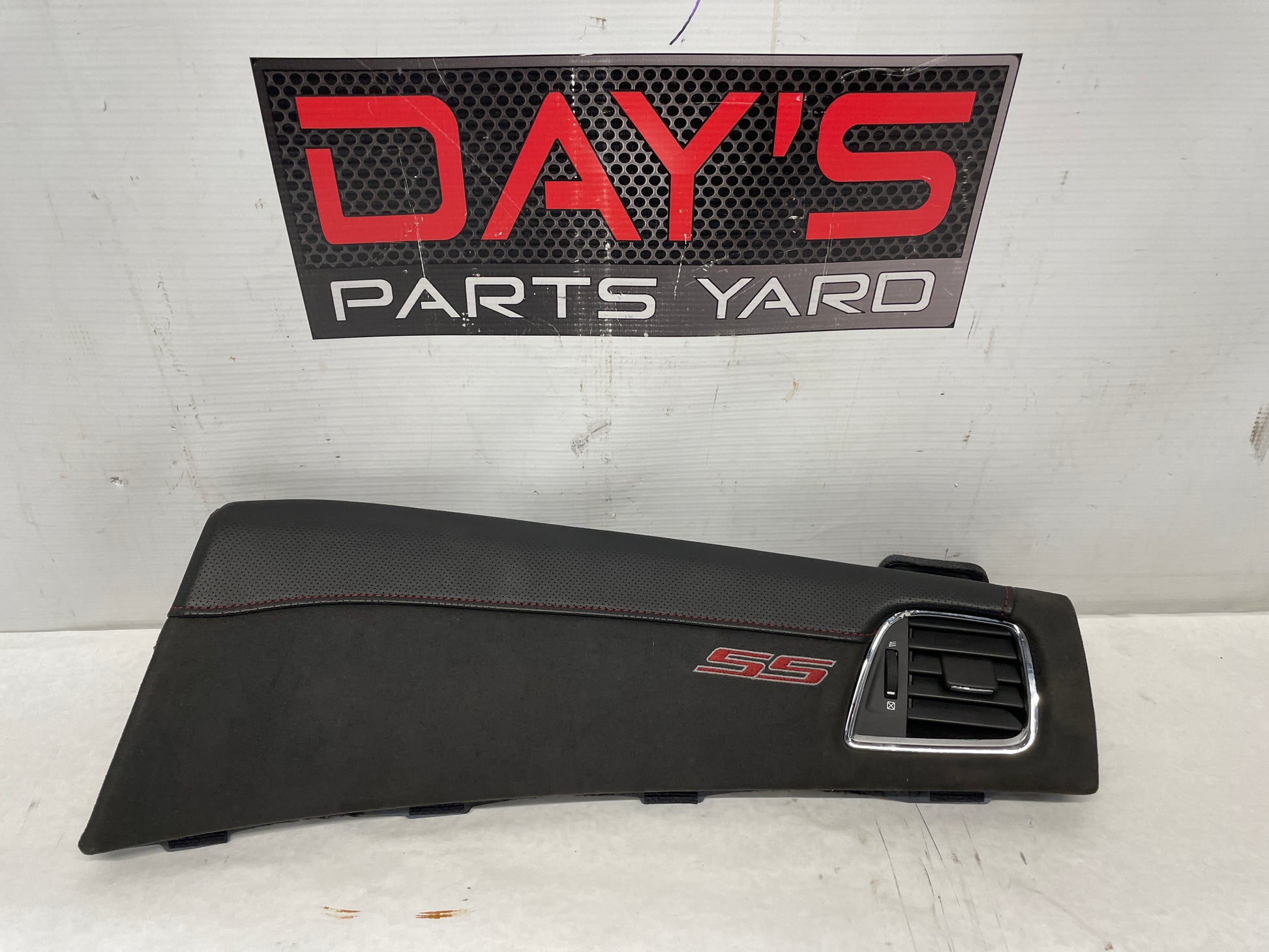 2014 Chevy SS Sedan RH Passenger Black Suede Dash Trim Panel Insert OEM - Day's Parts Yard