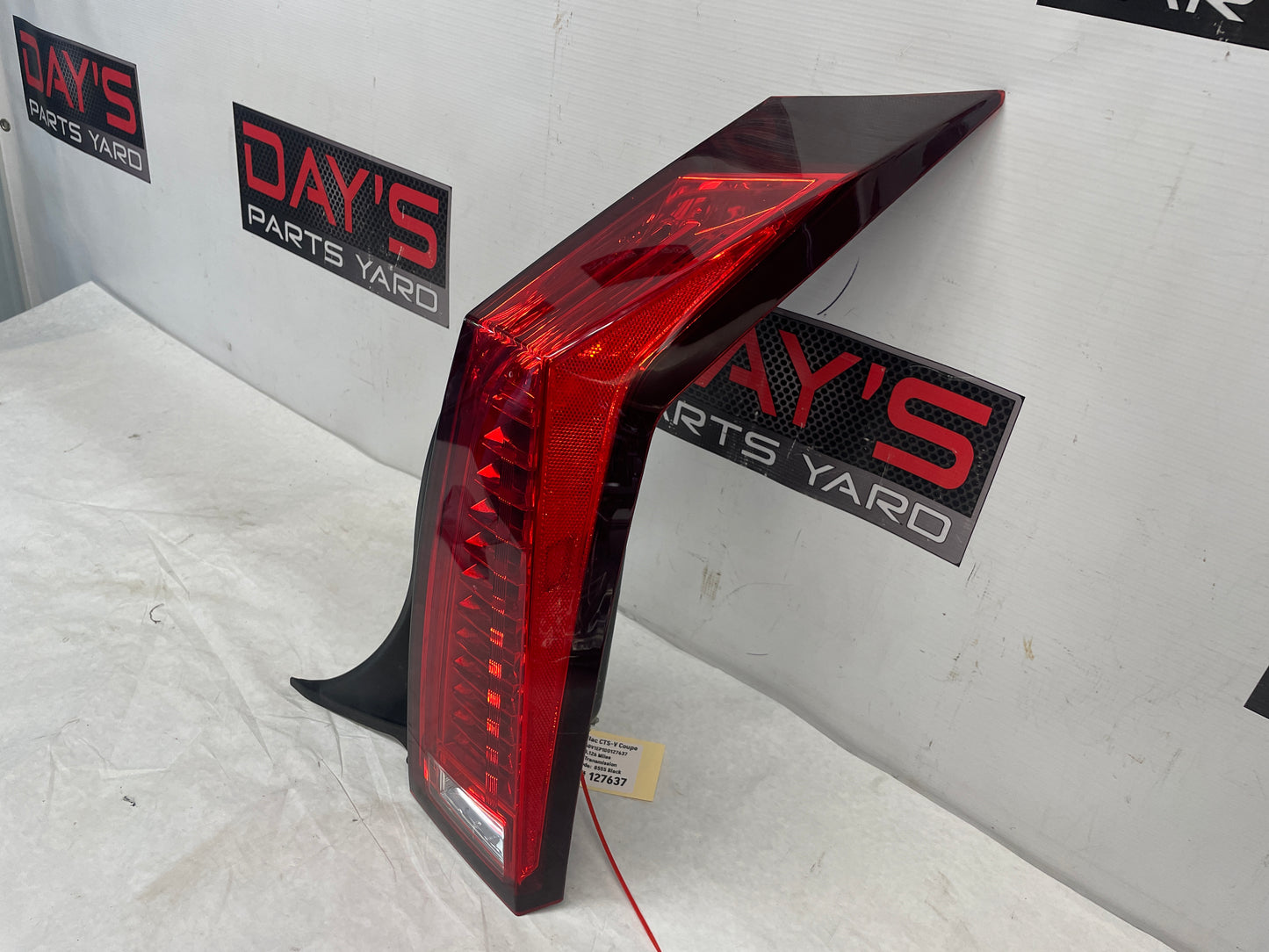 2013 Cadillac CTS-V Coupe RH Passenger Tail Light Taillight Stop Lamp OEM - Day's Parts Yard