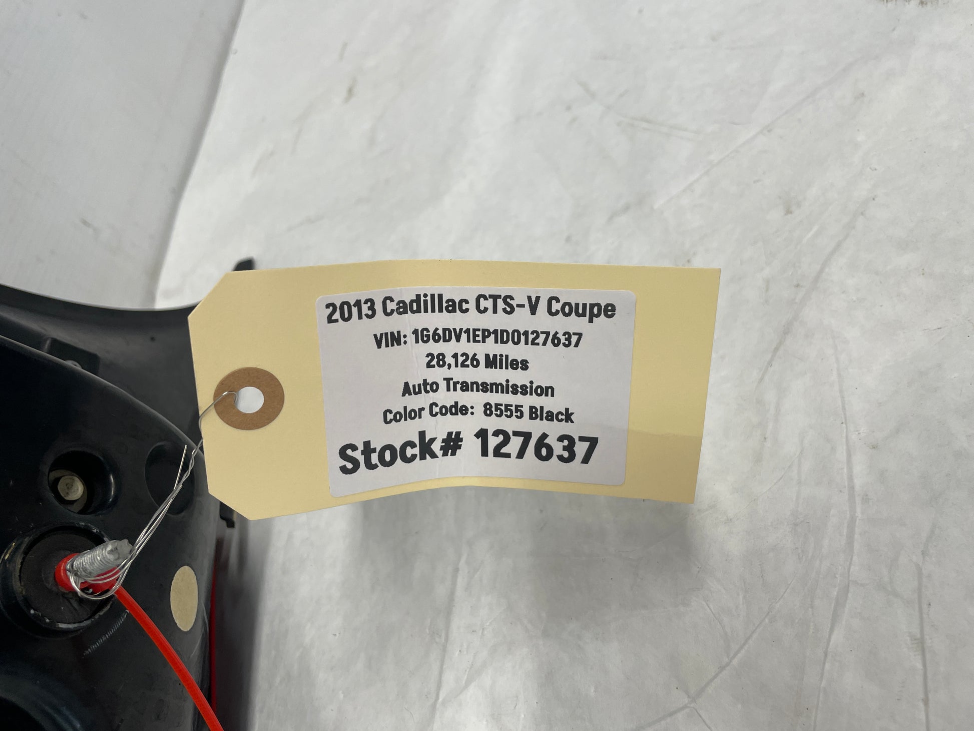 2013 Cadillac CTS-V Coupe RH Passenger Tail Light Taillight Stop Lamp OEM - Day's Parts Yard