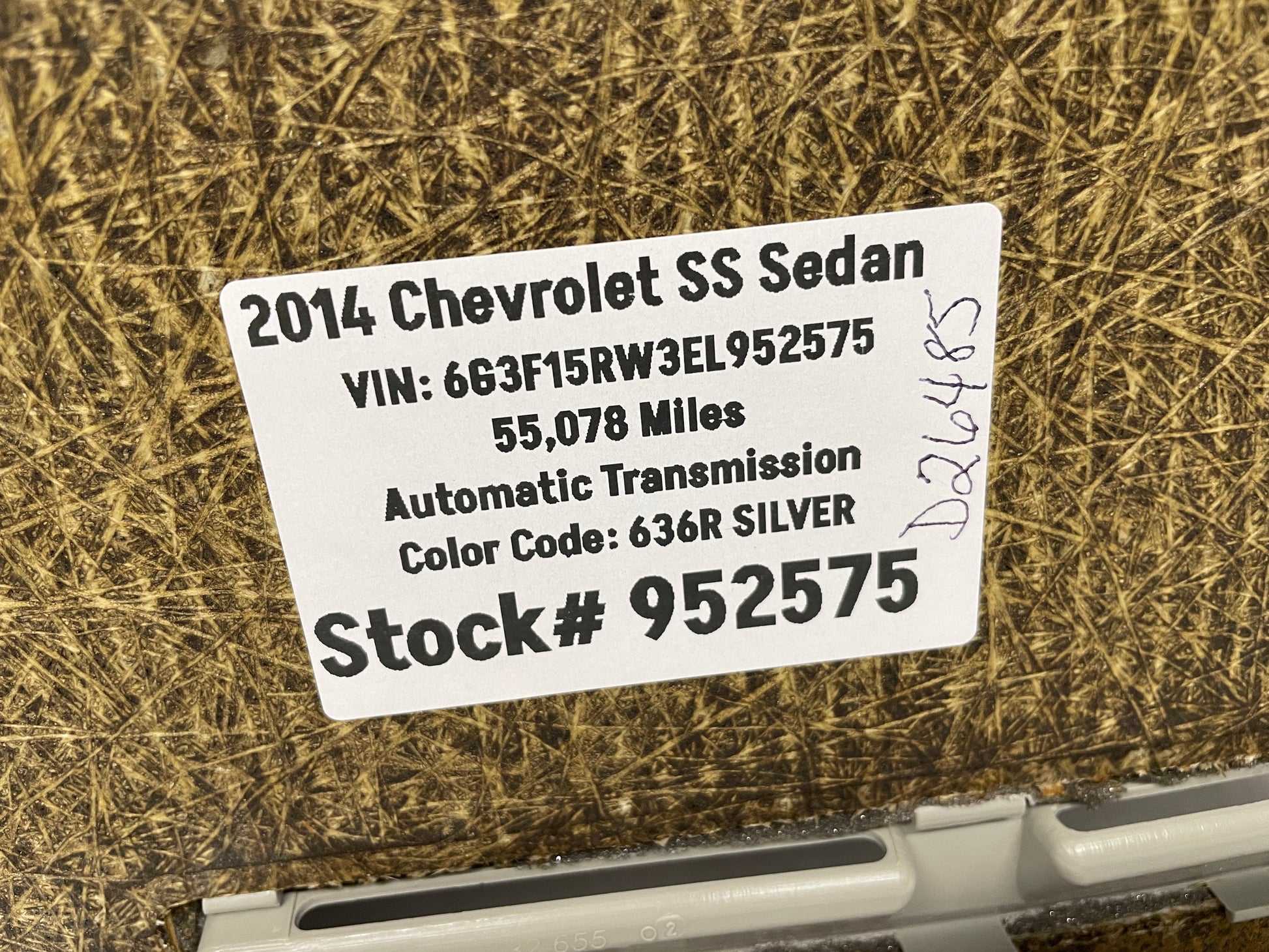 2014 Chevy SS Sedan Sun Moon Roof Sun Shade OEM - Day's Parts Yard