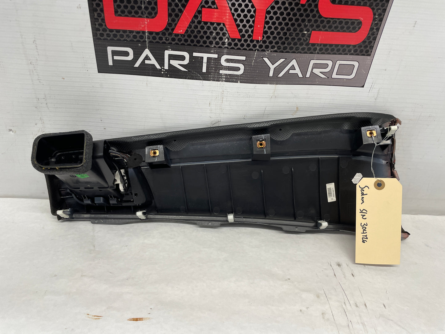 2014 Chevy SS Sedan RH Passenger Black Suede Dash Trim Panel Insert OEM - Day's Parts Yard