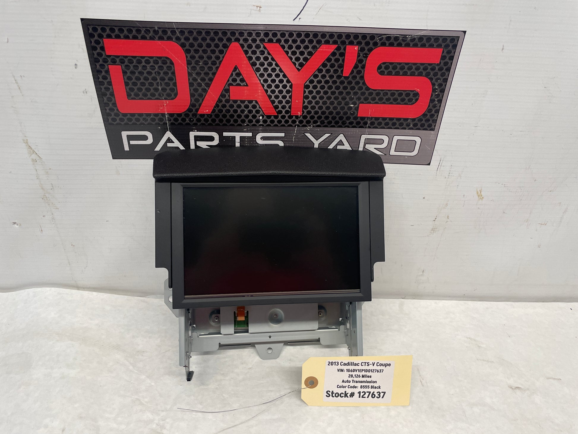 2013 Cadillac CTS-V Coupe Navigation Radio Pop Up Touch Screen Display Unit OEM - Day's Parts Yard