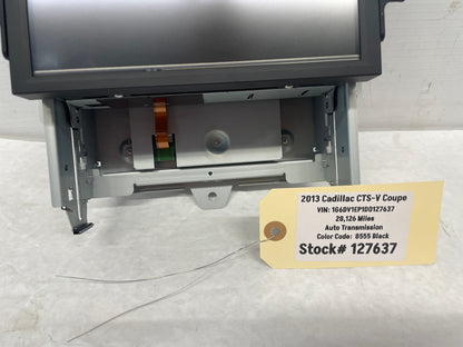 2013 Cadillac CTS-V Coupe Navigation Radio Pop Up Touch Screen Display Unit OEM - Day's Parts Yard