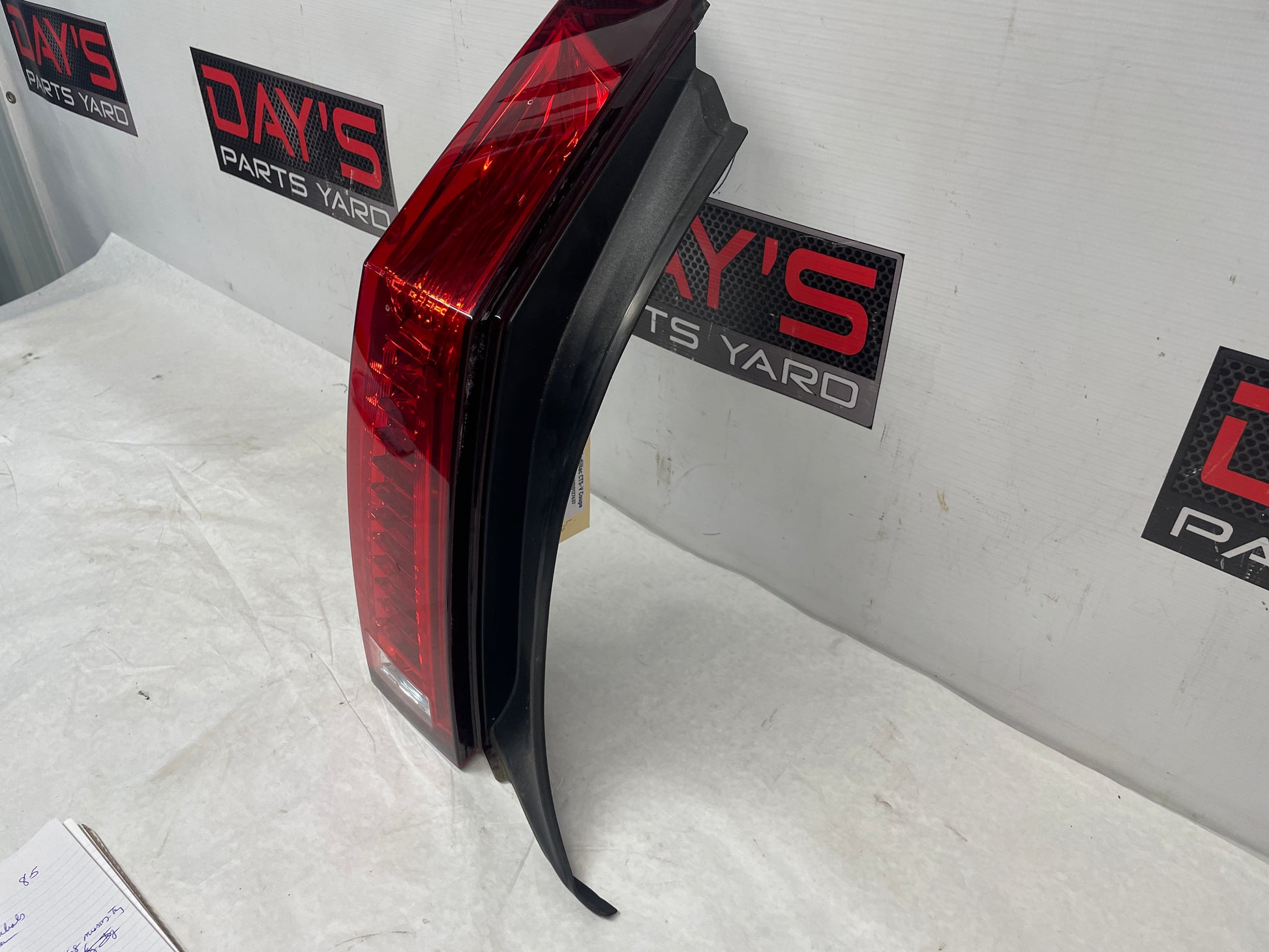 2013 Cadillac CTS-V Coupe LH Driver Tail Light Taillight Stop Lamp OEM - Day's Parts Yard