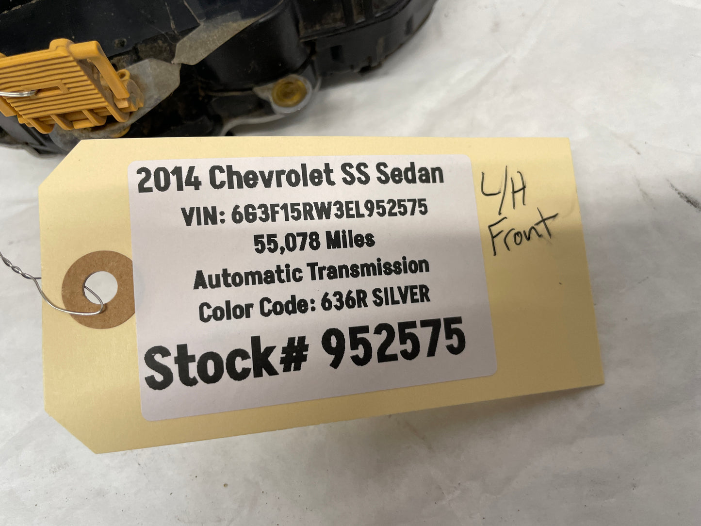 2014 Chevy SS Sedan LH Driver Front Door Lock Actuator OEM - Day's Parts Yard