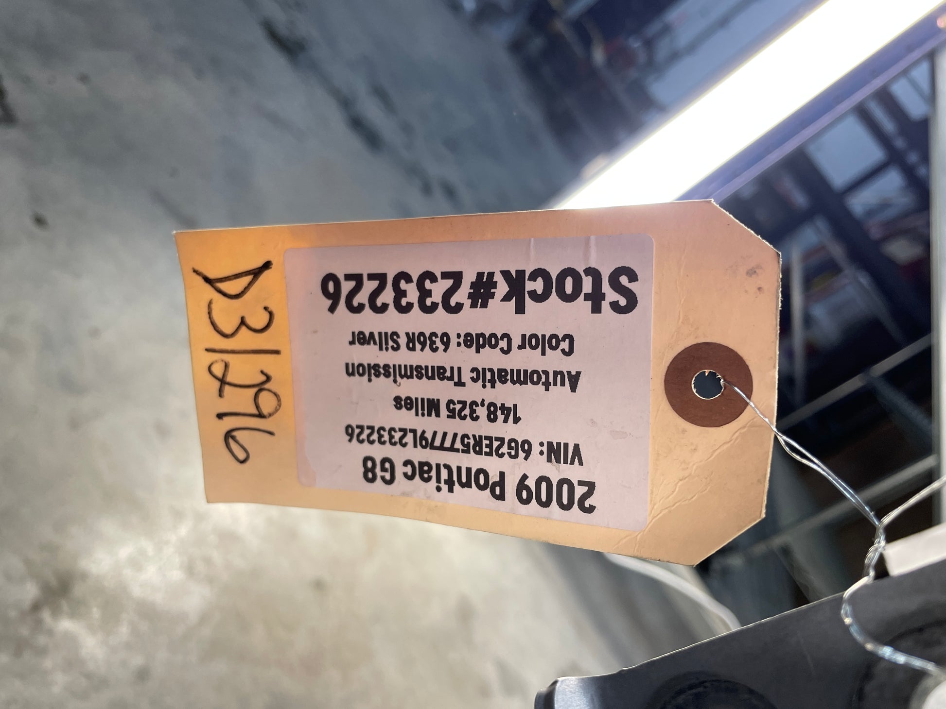 2009 Pontiac G8 LH Driver Front Exterior Door Silver OEM - Day's Parts Yard