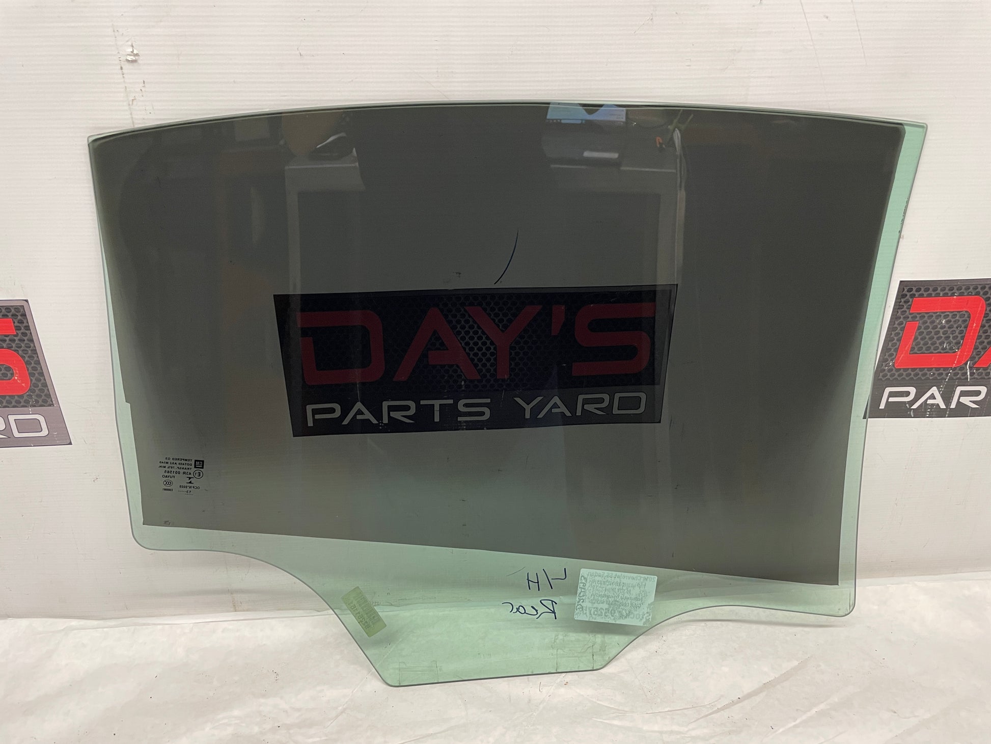 2014 Chevy SS Sedan LH Driver Rear Door Window Glass OEM - Day's Parts Yard