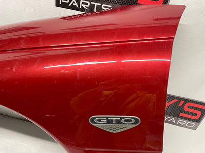2006 Pontiac GTO LH Driver Front Fender Spice Red OEM