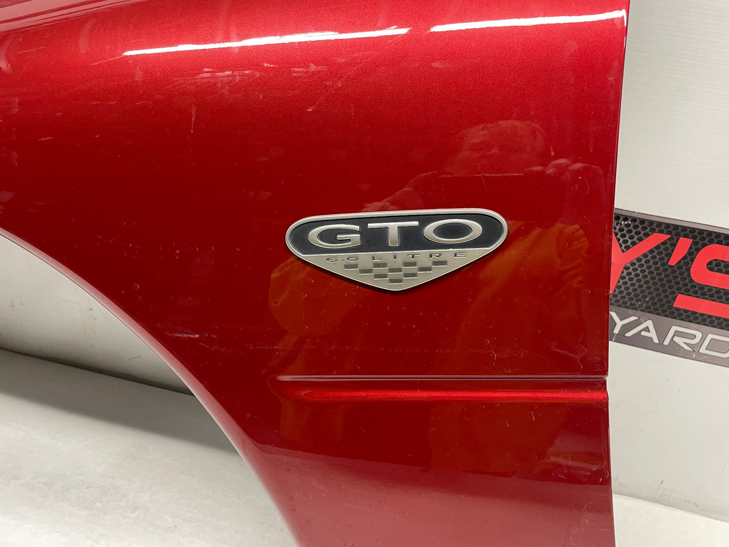 2006 Pontiac GTO LH Driver Front Fender Spice Red OEM