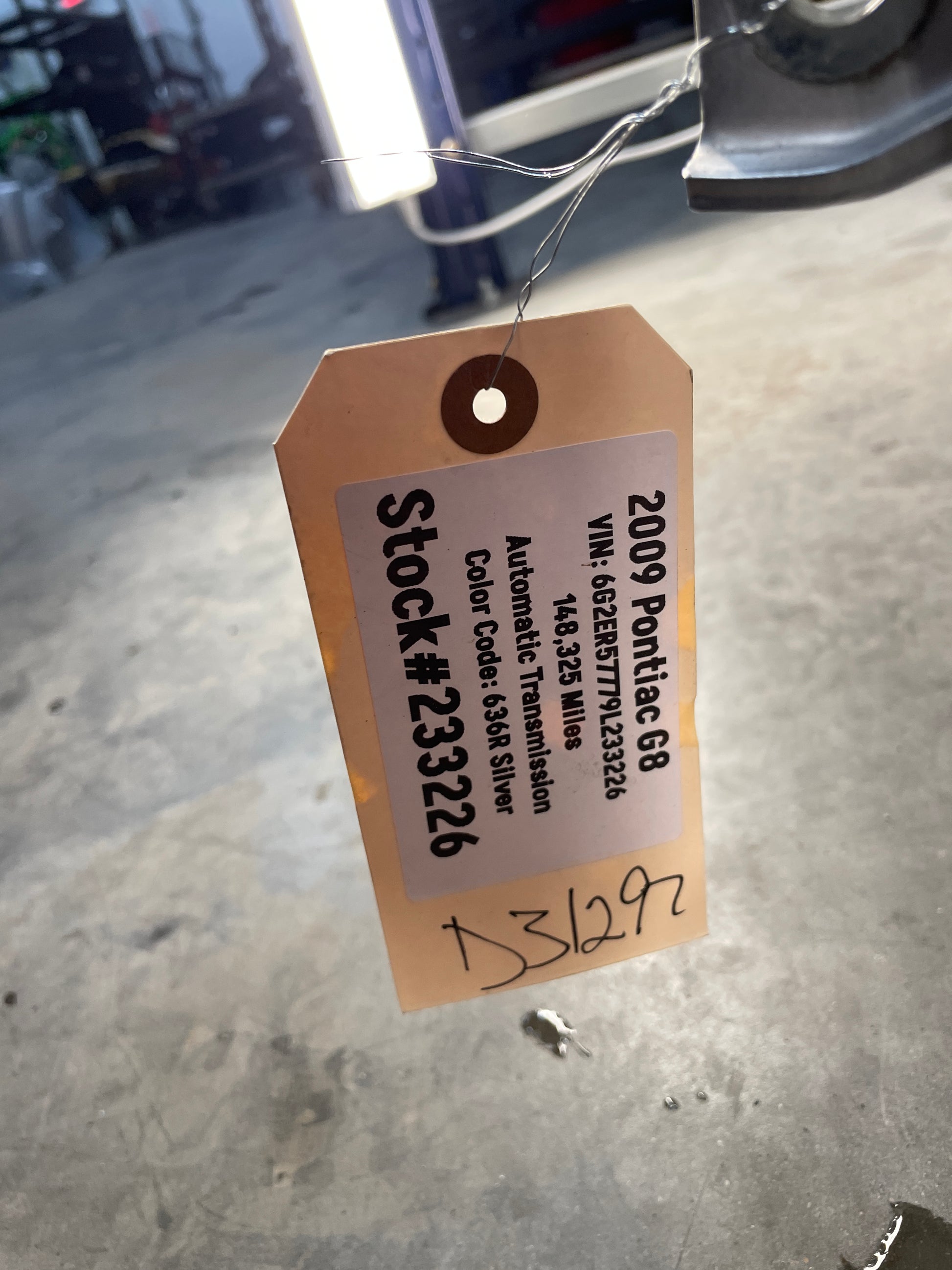 2009 Pontiac G8 LH Driver Rear Exterior Door Silver OEM - Day's Parts Yard