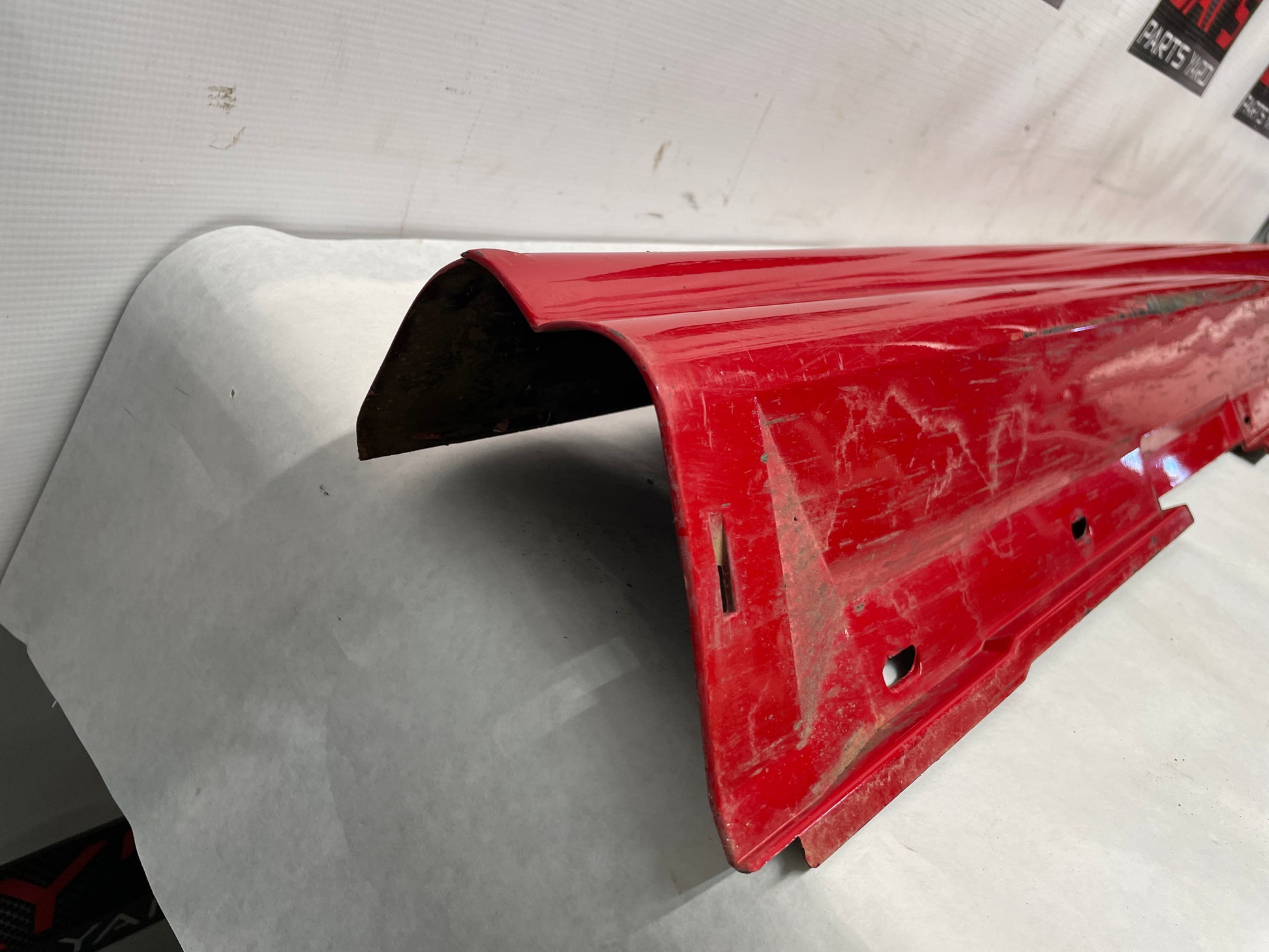 2006 Pontiac GTO RH Passenger Rocker Molding Side Skirt Panel Red OEM - Day's Parts Yard