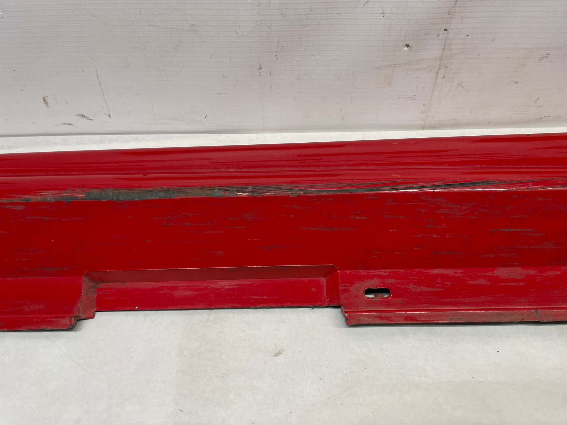 2006 Pontiac GTO RH Passenger Rocker Molding Side Skirt Panel Red OEM - Day's Parts Yard