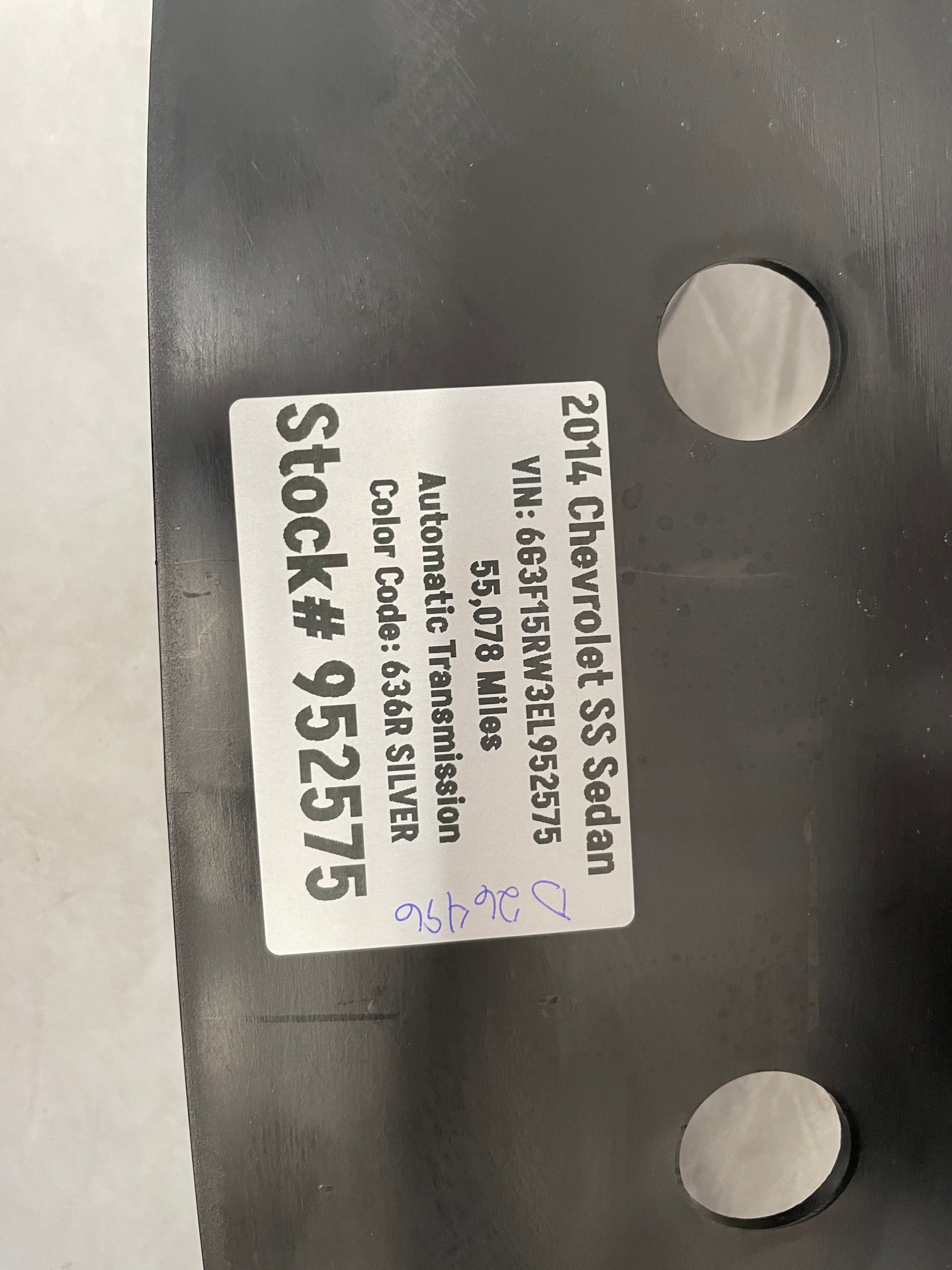 2014 Chevy SS Sedan Trunk Cargo Liftgate Wall Plate Cover Garnish Trim Molding OEM - Day's Parts Yard