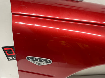 2006 Pontiac GTO RH Passenger Front Fender Spice Red OEM