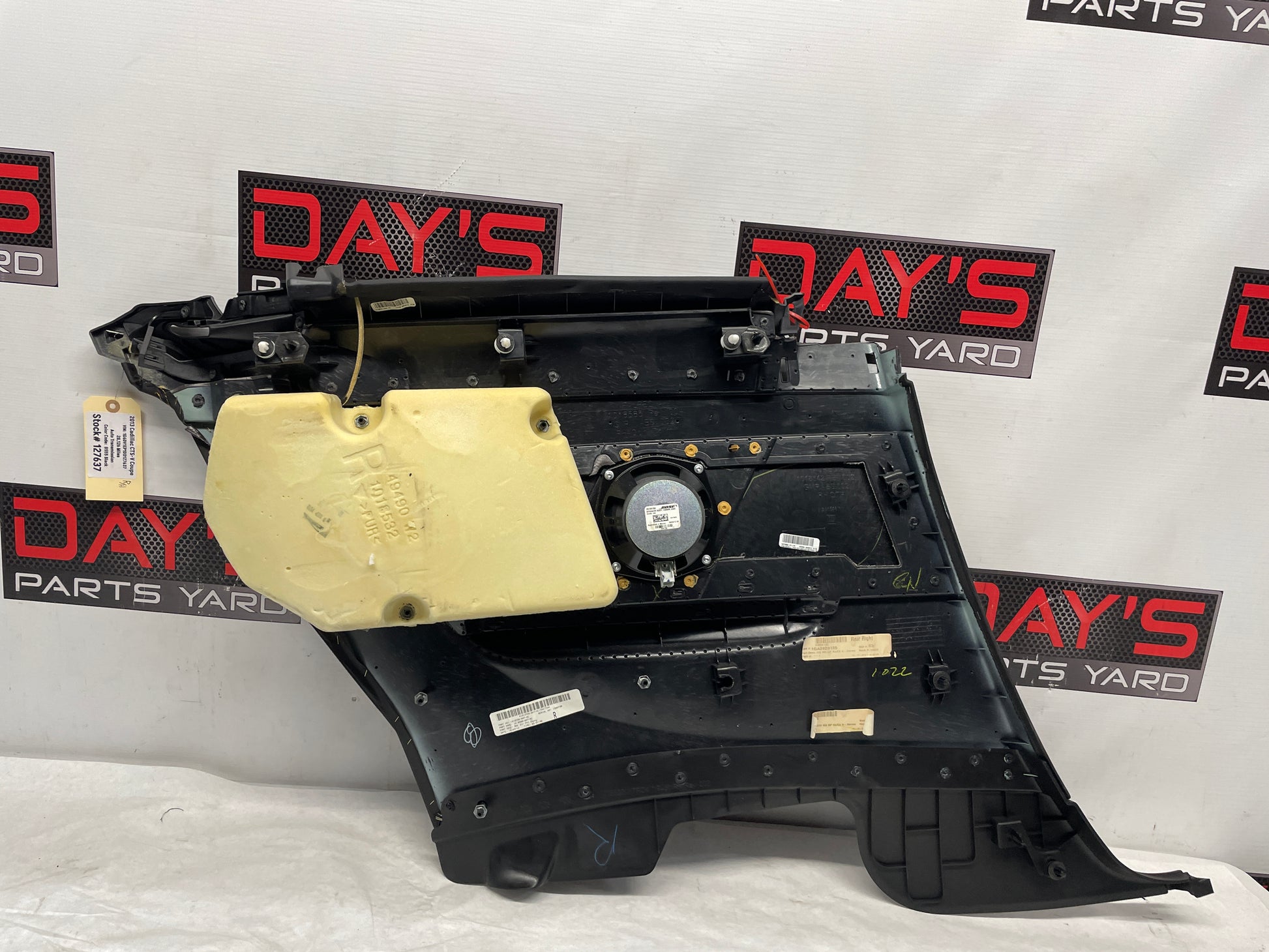 2013 Cadillac CTS-V Coupe RH Passenger Rear Quarter Panel Tan Trim OEM - Day's Parts Yard