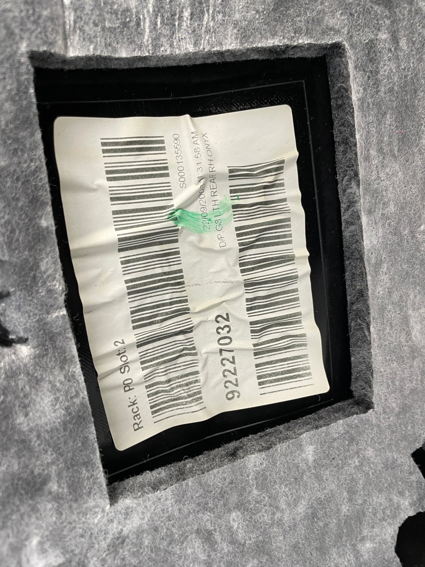 2009 Pontiac G8 GT Rear RH Passenger Door Panel  OEM - Day's Parts Yard