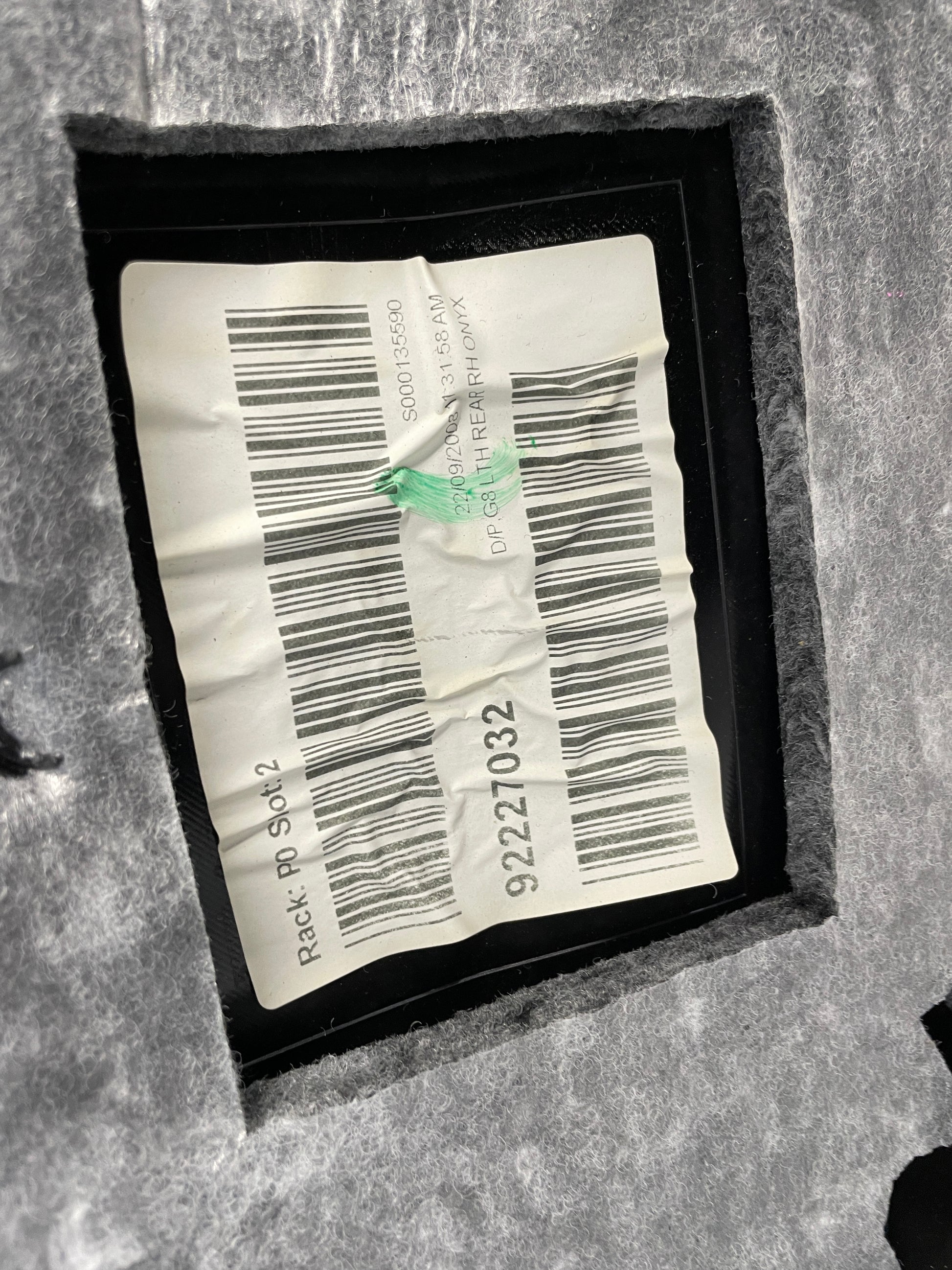 2009 Pontiac G8 GT Rear RH Passenger Door Panel  OEM - Day's Parts Yard