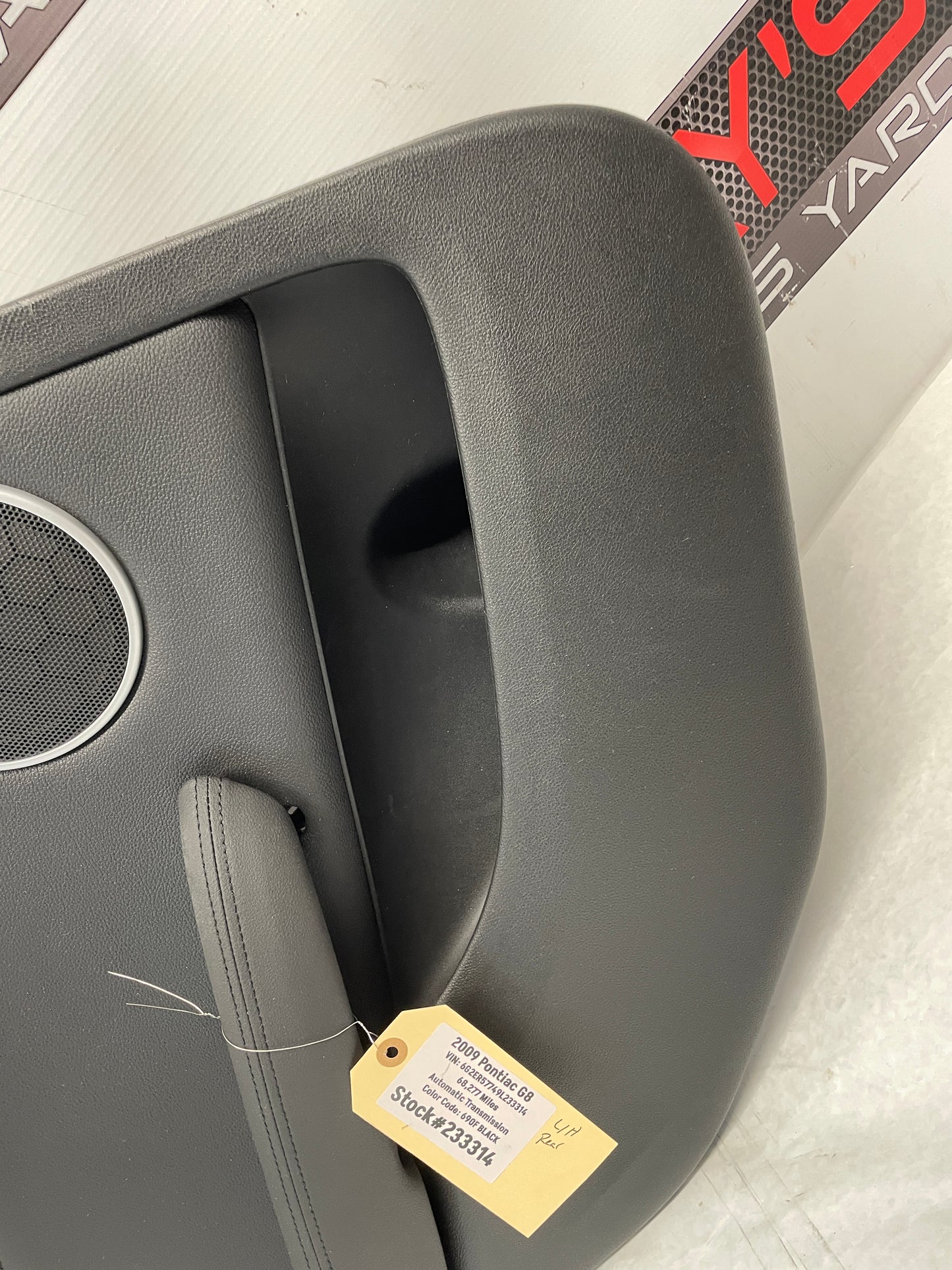 2009 Pontiac G8 LH Driver Rear Interior Door Panel Trim OEM - Day's Parts Yard