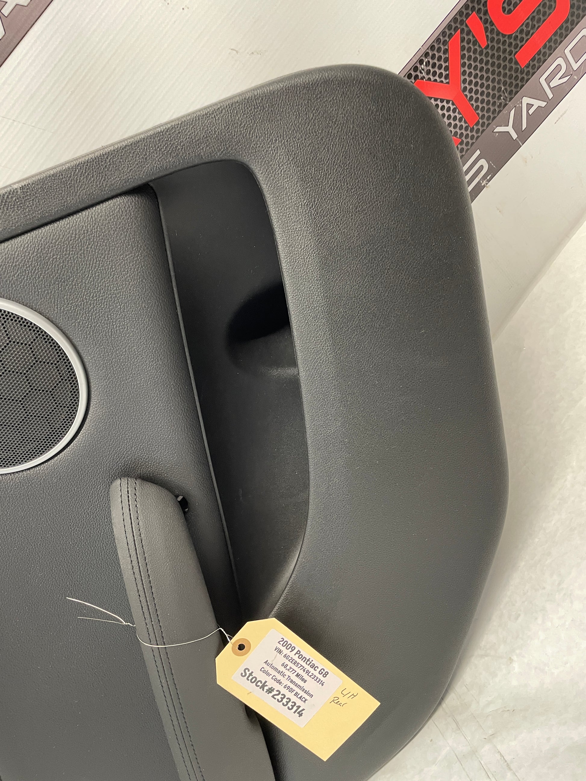 2009 Pontiac G8 LH Driver Rear Interior Door Panel Trim OEM - Day's Parts Yard