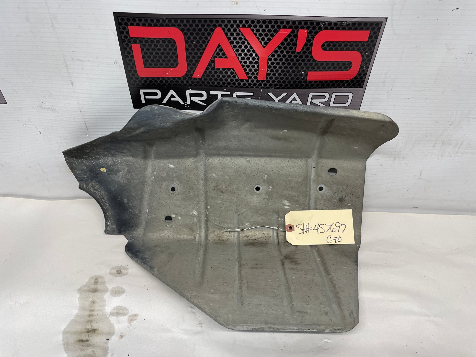 2005 Pontiac GTO LH Driver Exhaust Muffler Heat Shield OEM - Day's Parts Yard