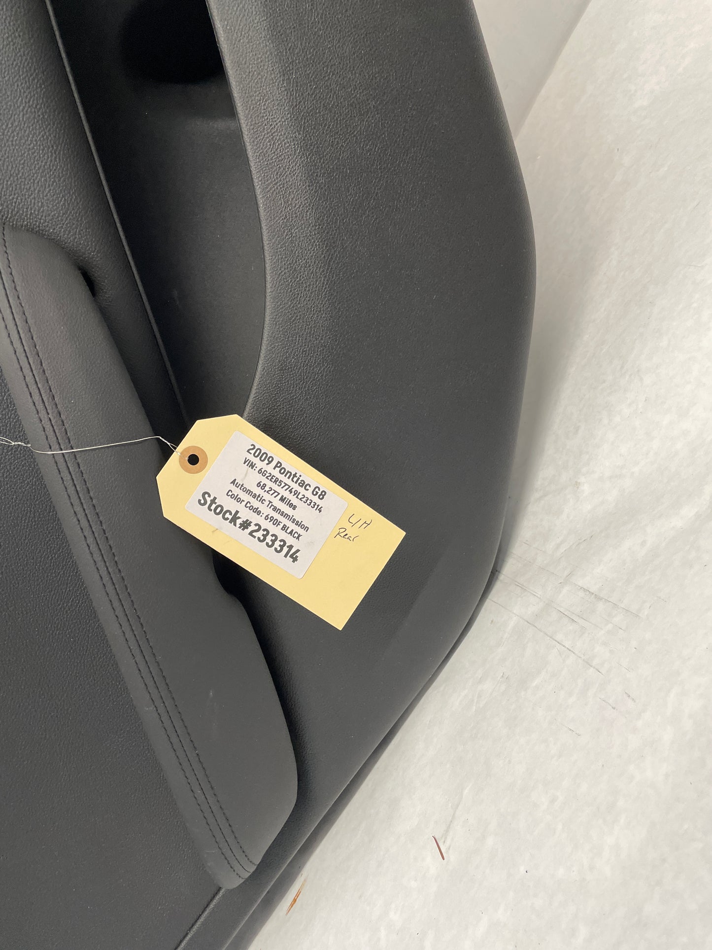 2009 Pontiac G8 LH Driver Rear Interior Door Panel Trim OEM - Day's Parts Yard