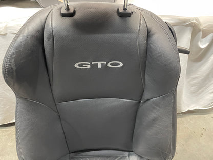 2006 Pontiac GTO Seats Front and Rear Black Leather OEM