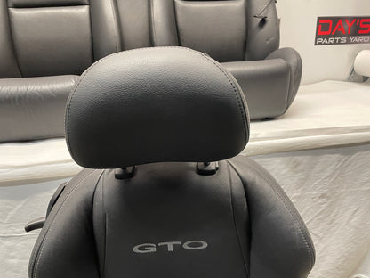 2006 Pontiac GTO Seats Front and Rear Black Leather OEM