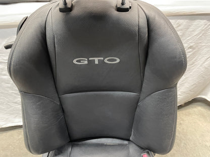 2006 Pontiac GTO Seats Front and Rear Black Leather OEM