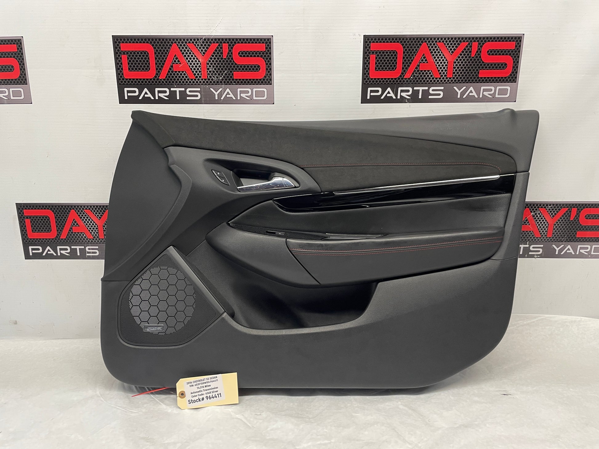 2014 Chevy SS Sedan RH Passenger Front Door Panel OEM - Day's Parts Yard