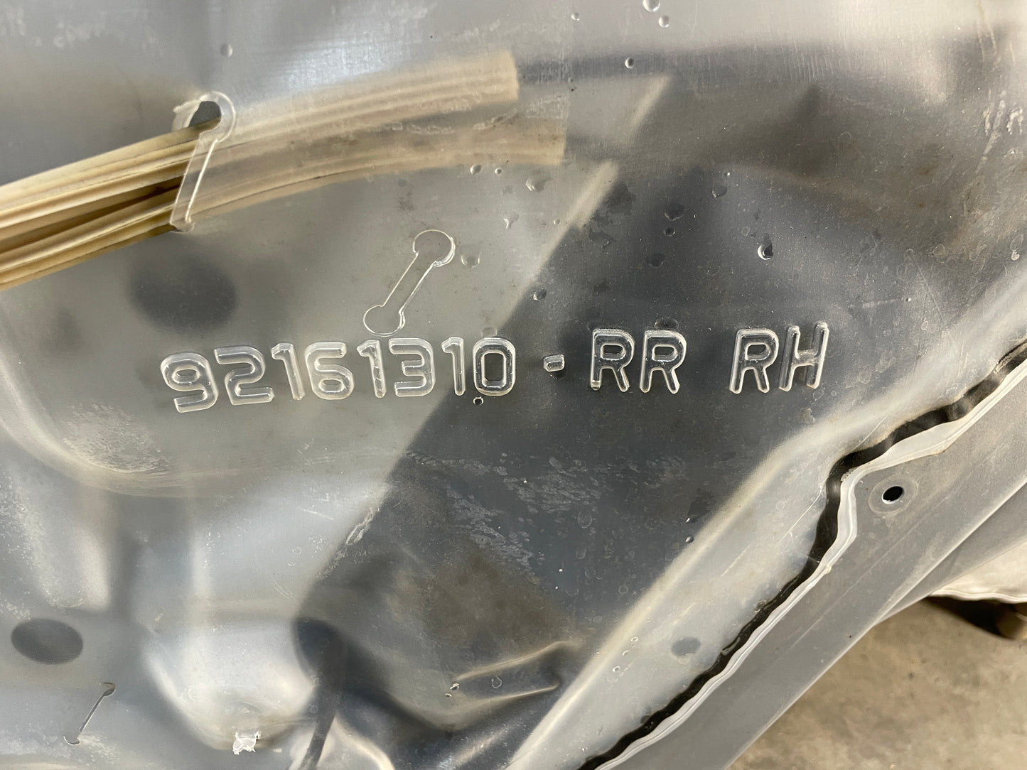 2009 Pontiac G8 RH Passenger Rear Exterior Door Silver OEM - Day's Parts Yard