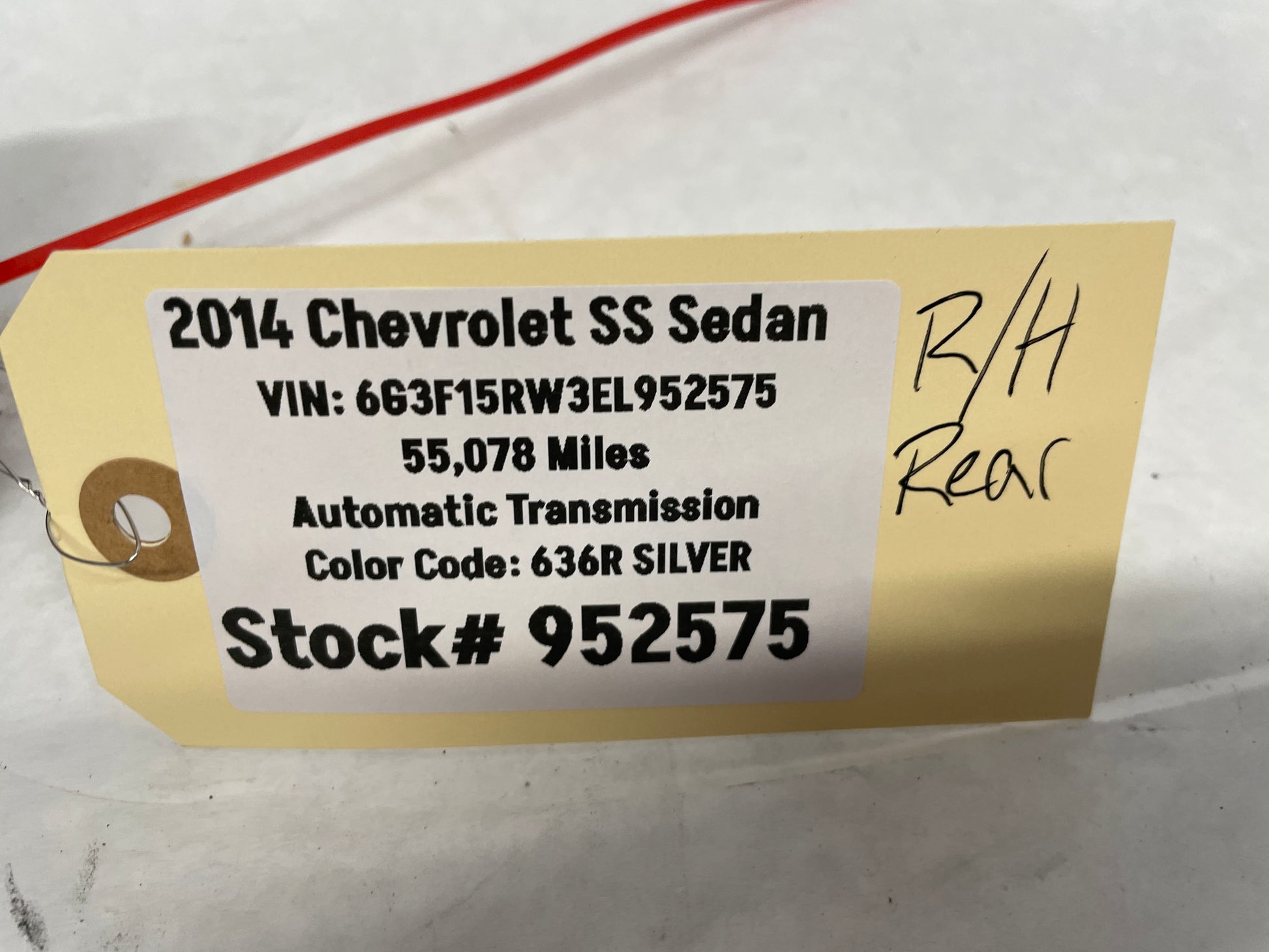 2014 Chevy SS Sedan RH Passenger Rear Door Lock Actuator OEM - Day's Parts Yard