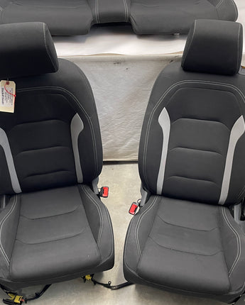 2022 Chevy Camaro SS Seats Front and Rear Black and Gray Cloth OEM