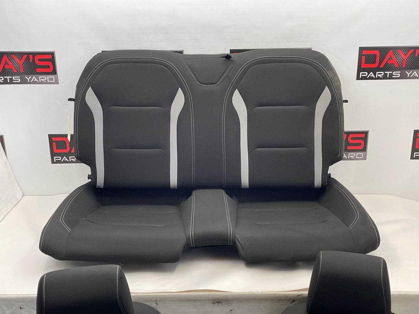 2022 Chevy Camaro SS Rear Seat Black and Gray Cloth OEM
