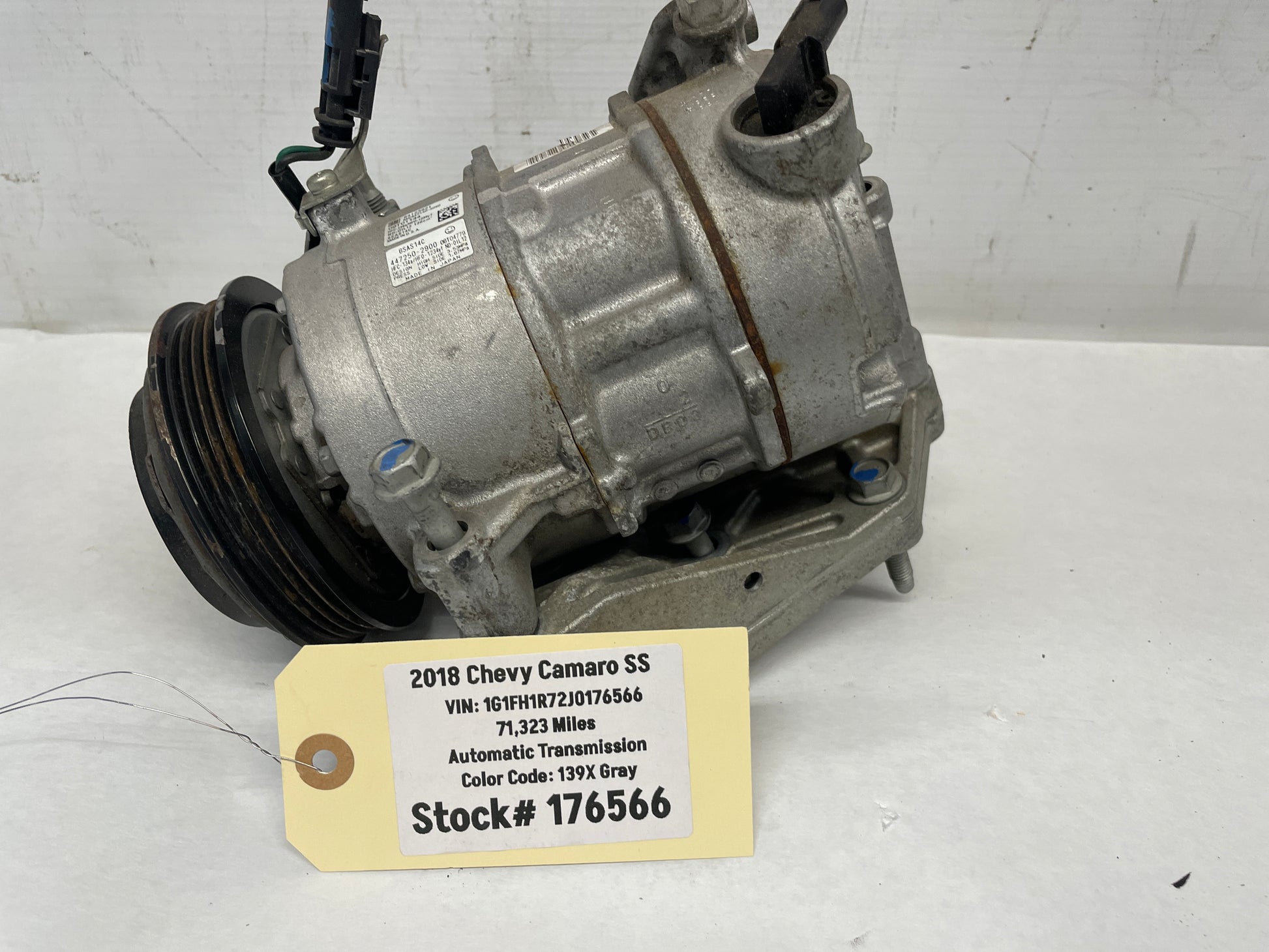 2018 Chevy Camaro SS AC A/C Air Conditioner Compressor & Bracket OEM - Day's Parts Yard