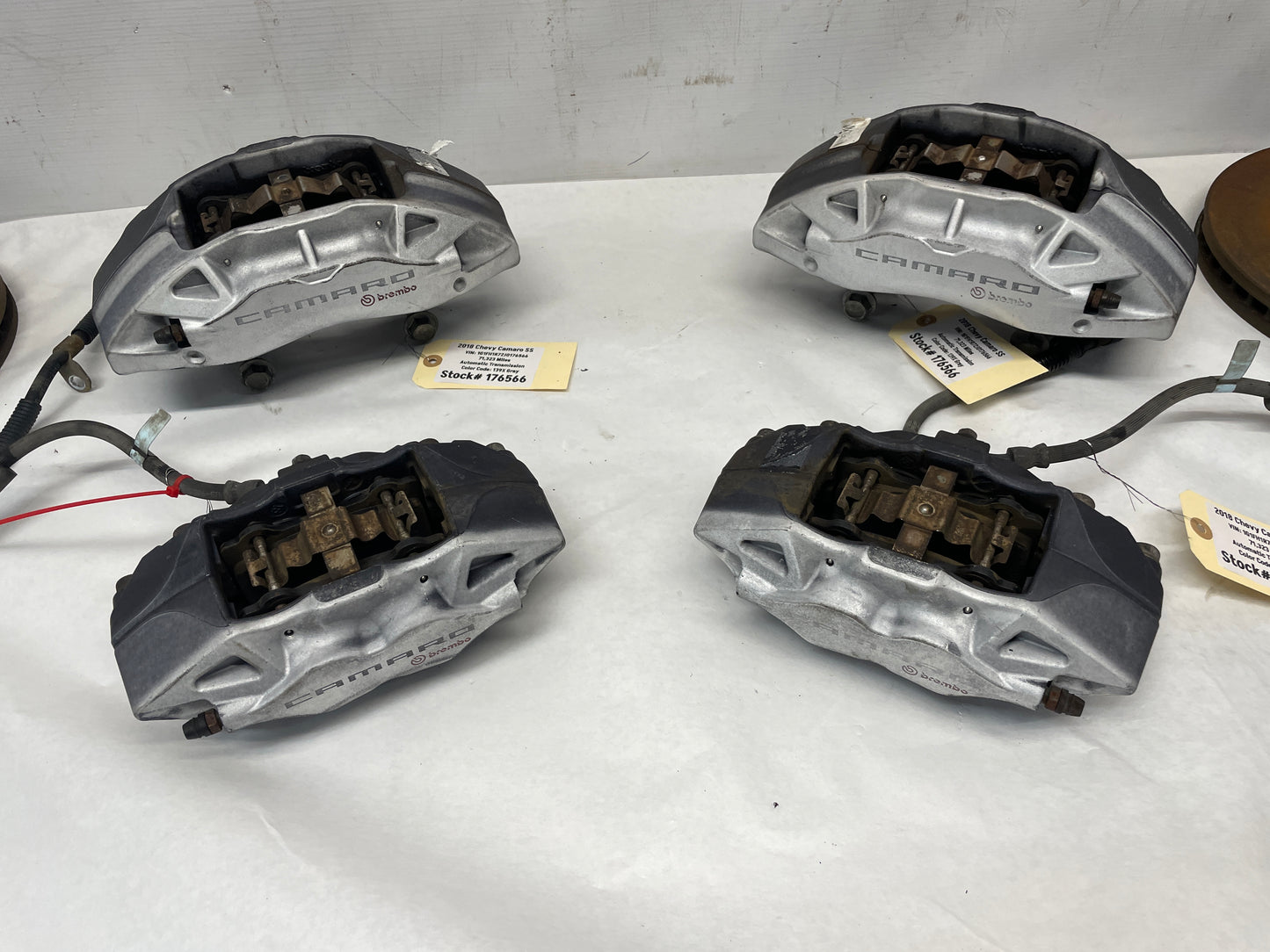 2018 Chevy Camaro SS Front and Rear Calipers w/ Rotors OEM - Day's Parts Yard