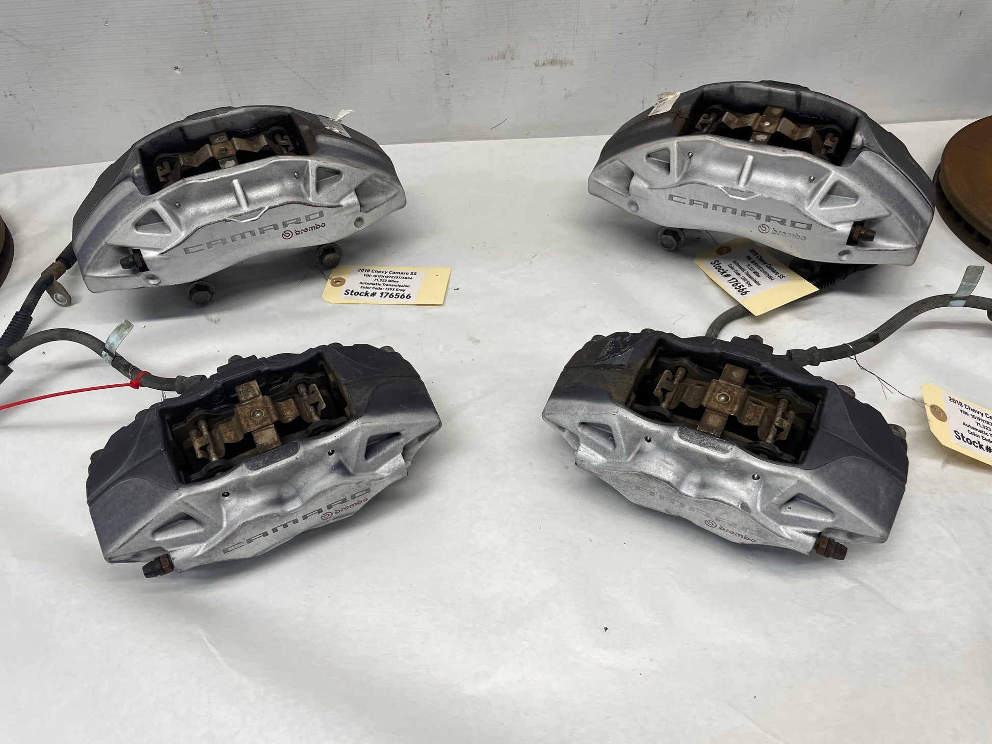 2018 Chevy Camaro SS Front and Rear Calipers w/ Rotors OEM - Day's Parts Yard