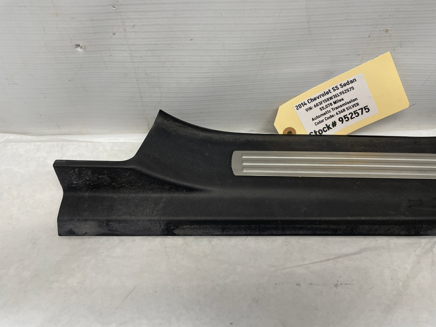 2014 Chevy SS Sedan LH Driver Rear Door Sill Scuff Plate Panel Trim  OEM - Day's Parts Yard