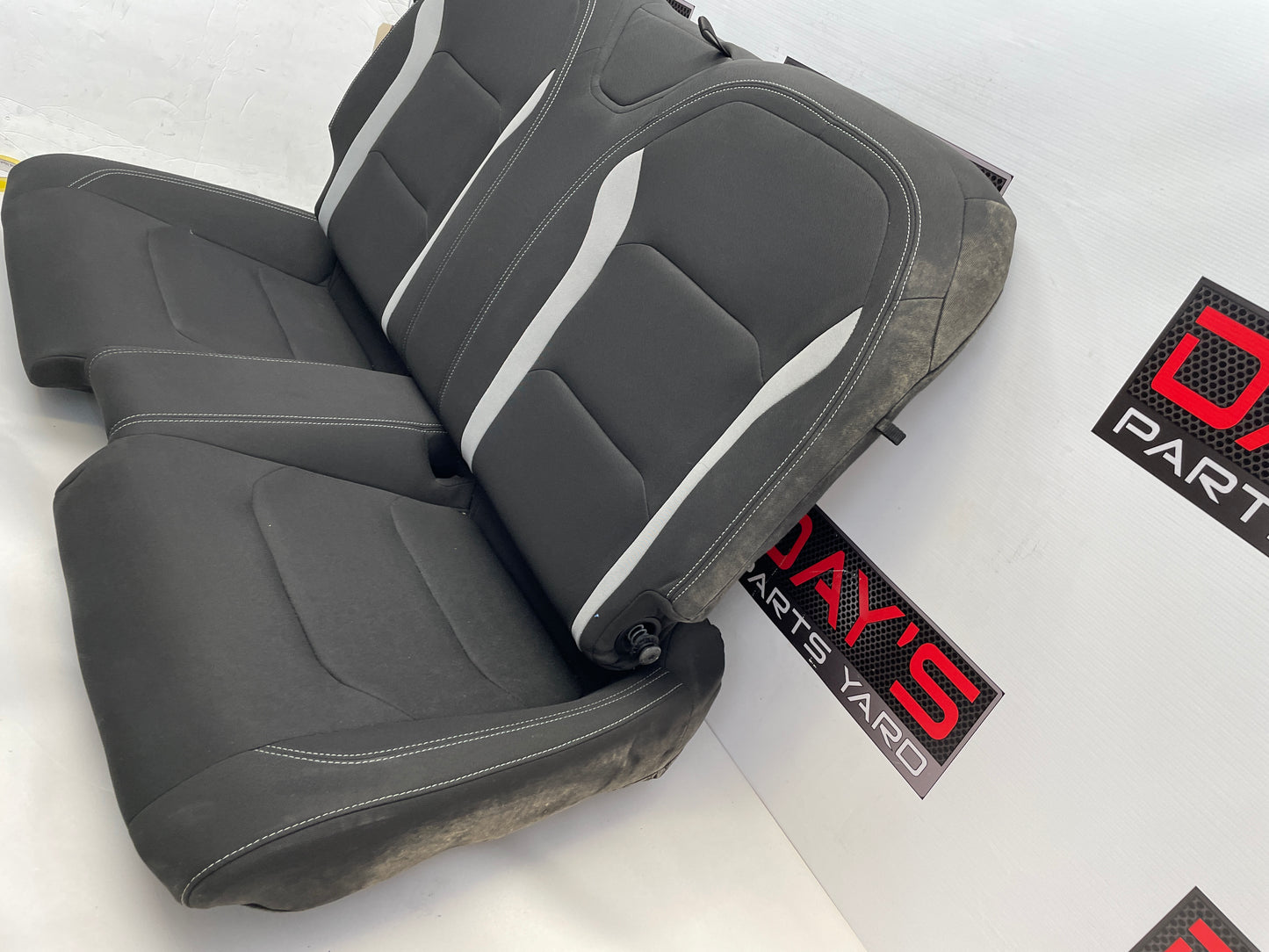 2022 Chevy Camaro SS Rear Seat Black and Gray Cloth OEM