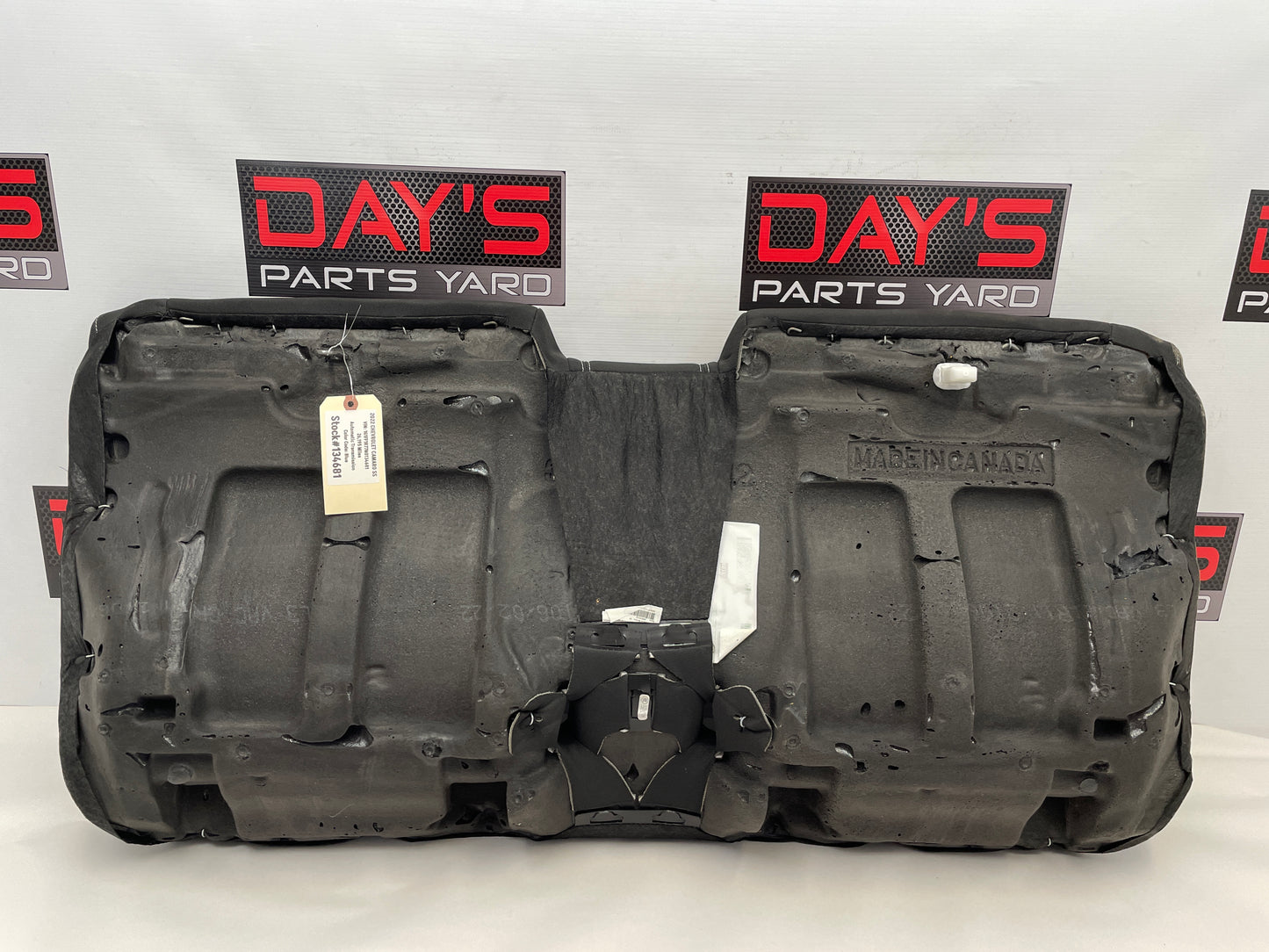 2022 Chevy Camaro SS Rear Seat Black and Gray Cloth OEM