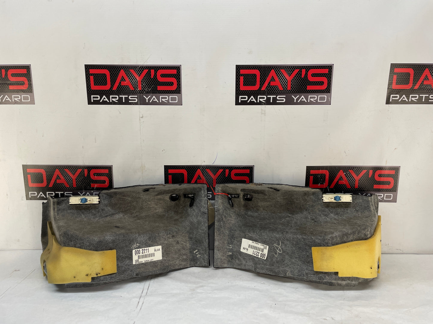 2004 Chevy C5 Corvette RH & LH Rear Trunk Cargo Compartment Carpet Trim Liner Insert OEM - Day's Parts Yard