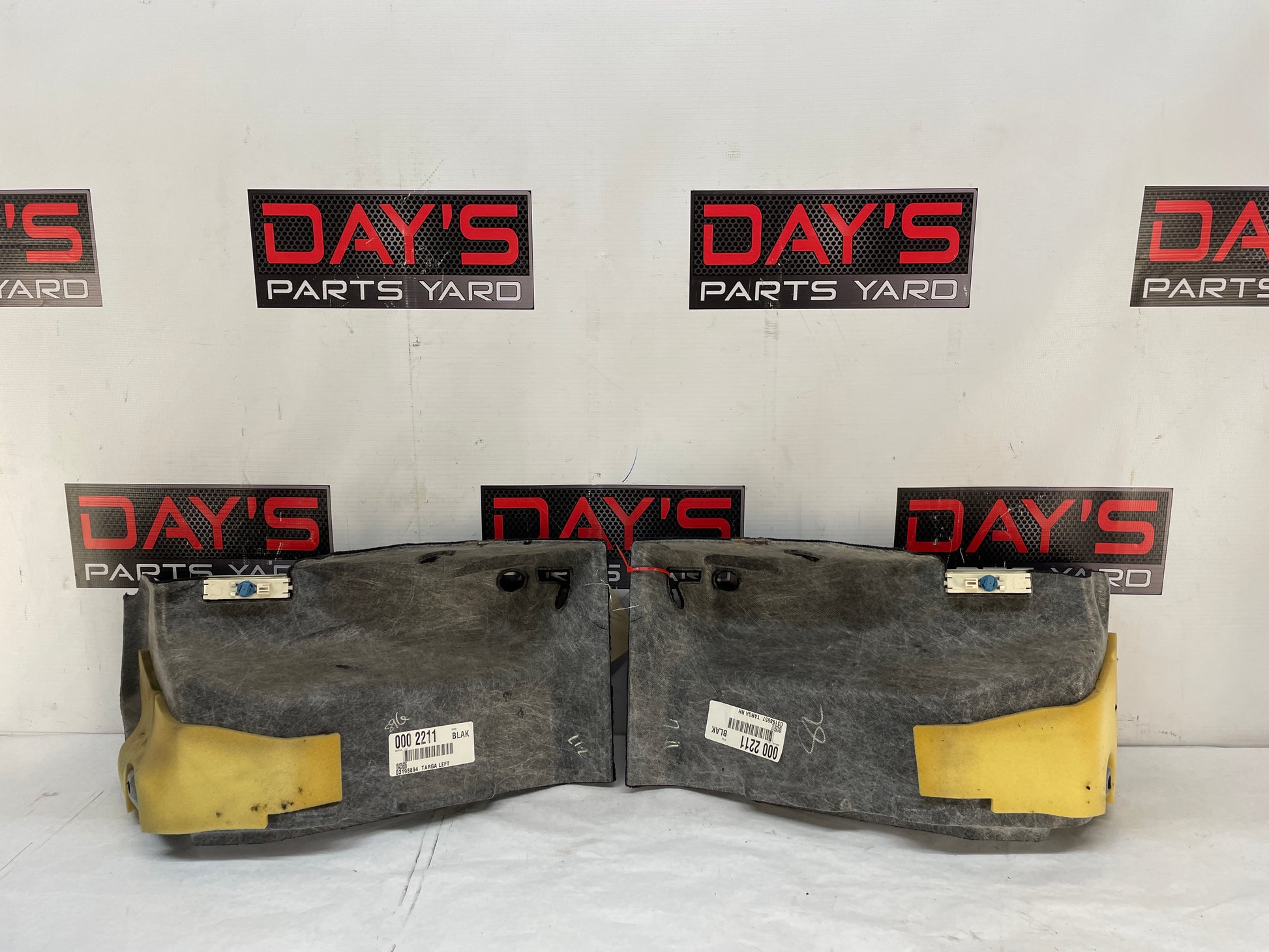 2004 Chevy C5 Corvette RH & LH Rear Trunk Cargo Compartment Carpet Trim Liner Insert OEM - Day's Parts Yard