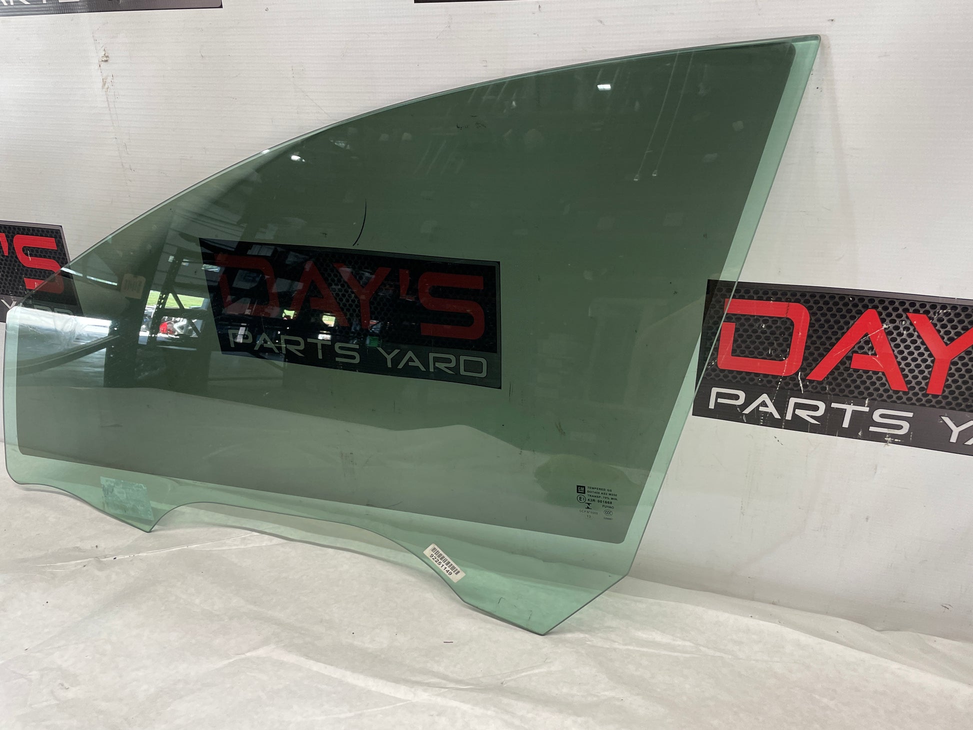 2014 Chevy SS Sedan LH Driver Front Door Window Glass OEM - Day's Parts Yard