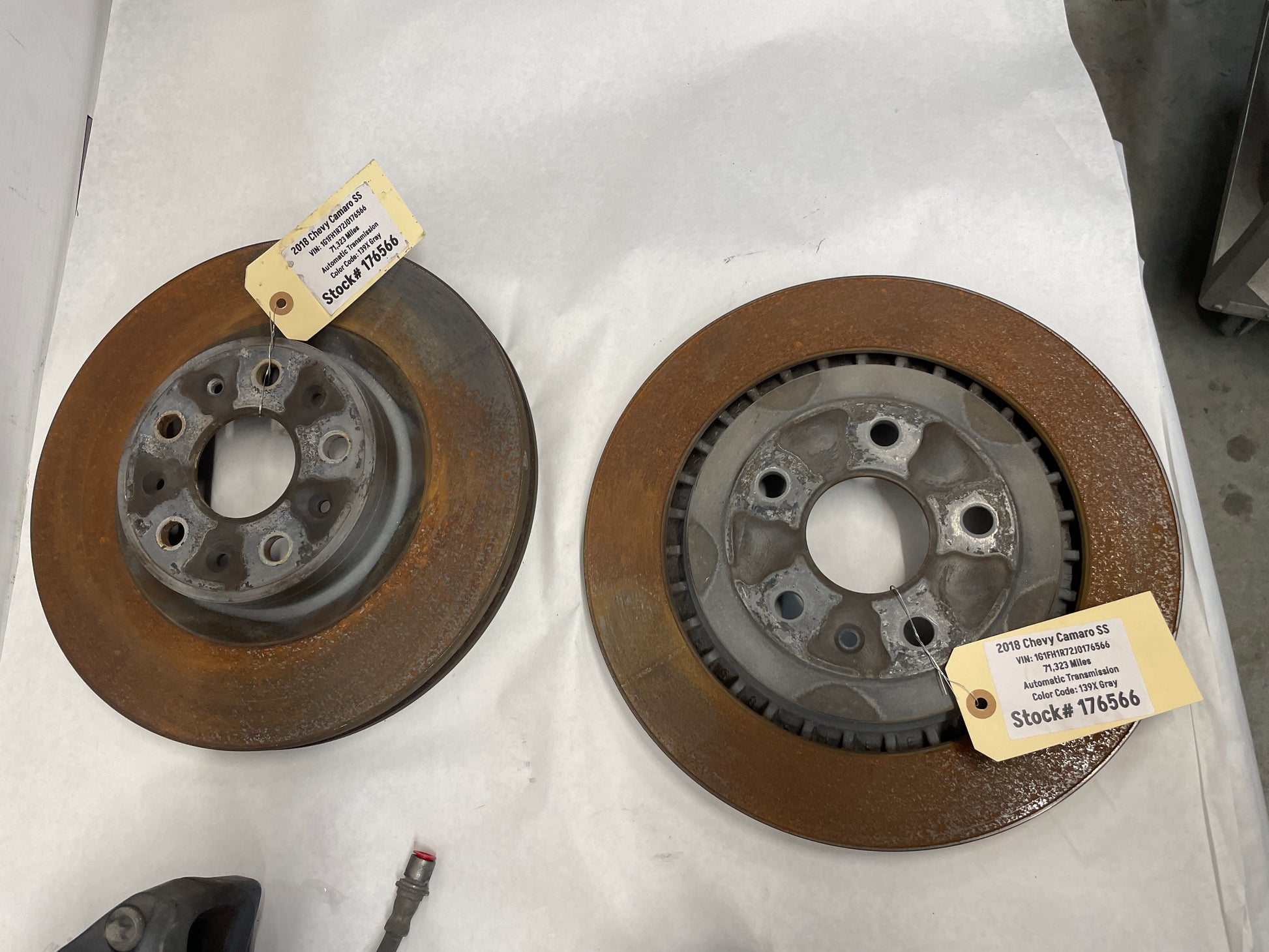 2018 Chevy Camaro SS Front and Rear Calipers w/ Rotors OEM - Day's Parts Yard