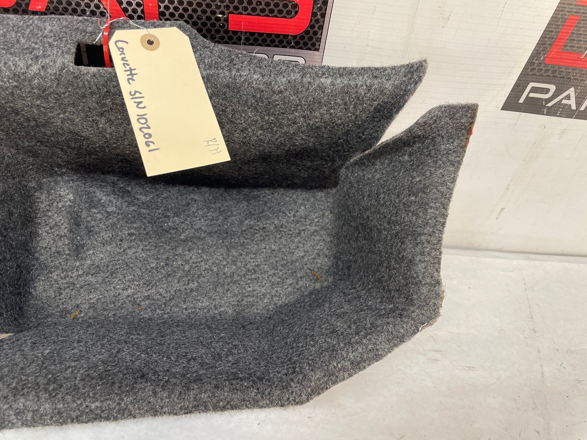 2004 Chevy C5 Corvette RH Passenger Trunk Cargo Storage Carpet Felt Insert OEM - Day's Parts Yard