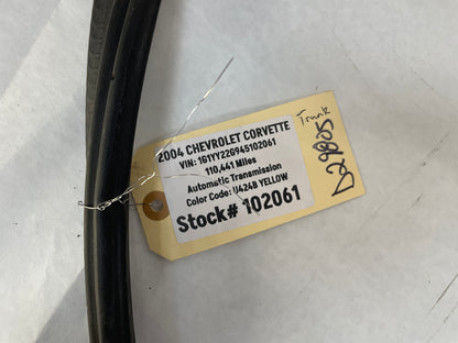 2004 Chevy C5 Corvette Rear Trunk Hatch Lid Weather Strip OEM - Day's Parts Yard