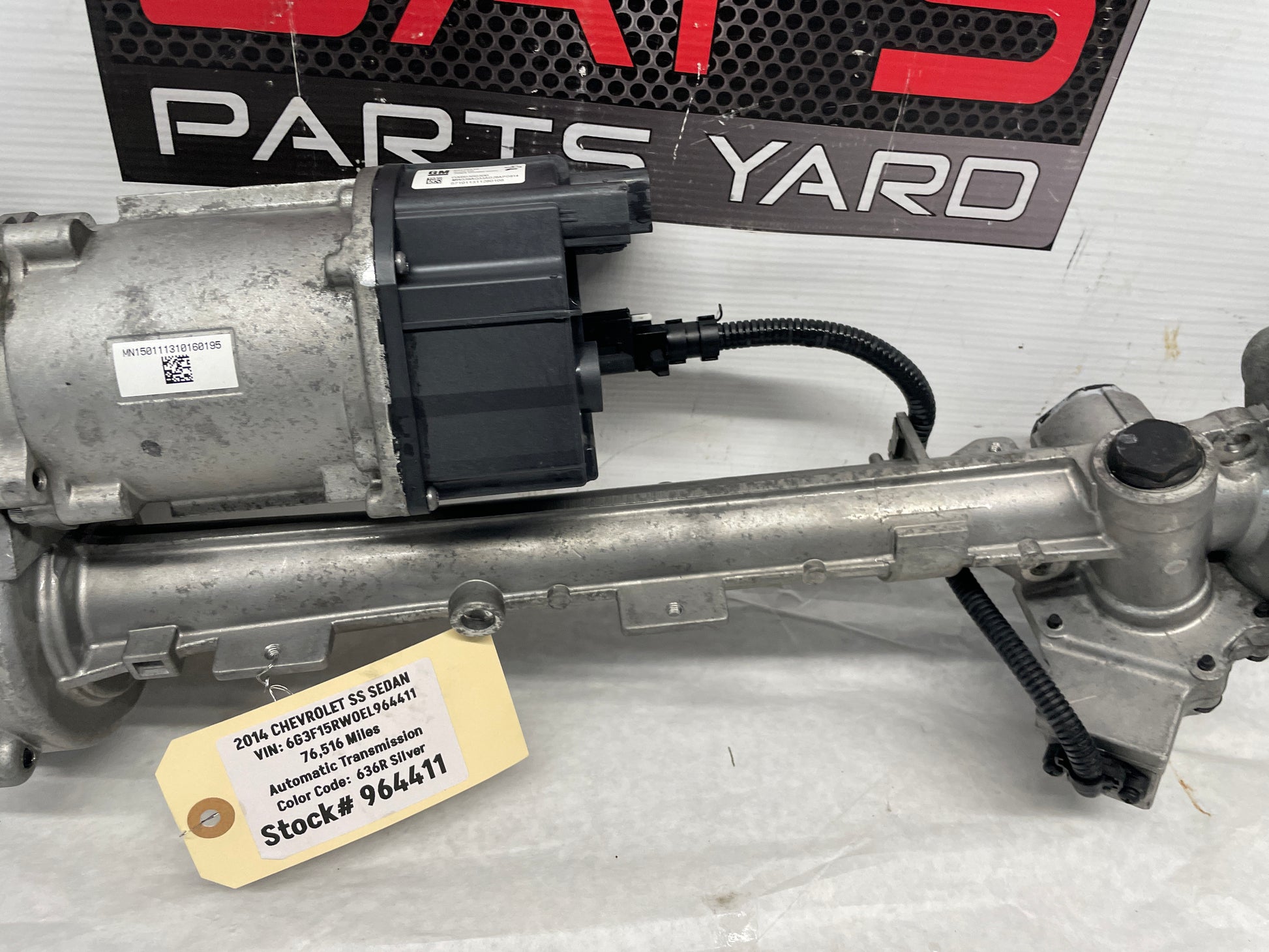2014 Chevy SS Sedan Electric Power Rack and Pinion Steering Gear OEM - Day's Parts Yard