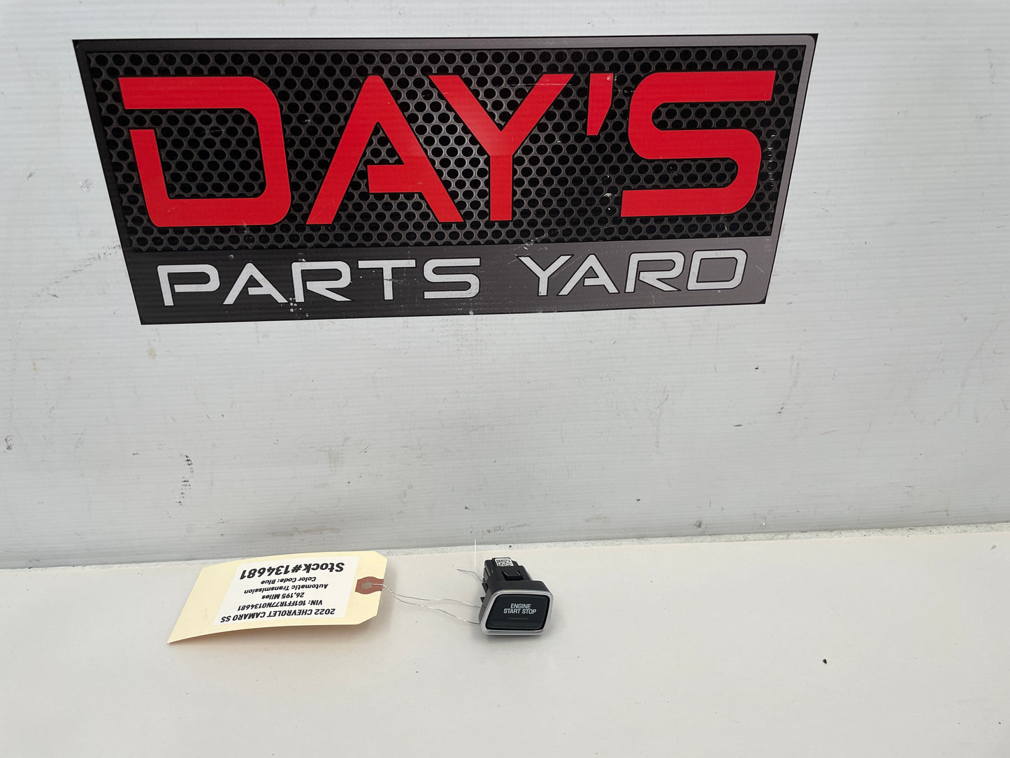 2022 Chevy Camaro SS Engine Start Button OEM