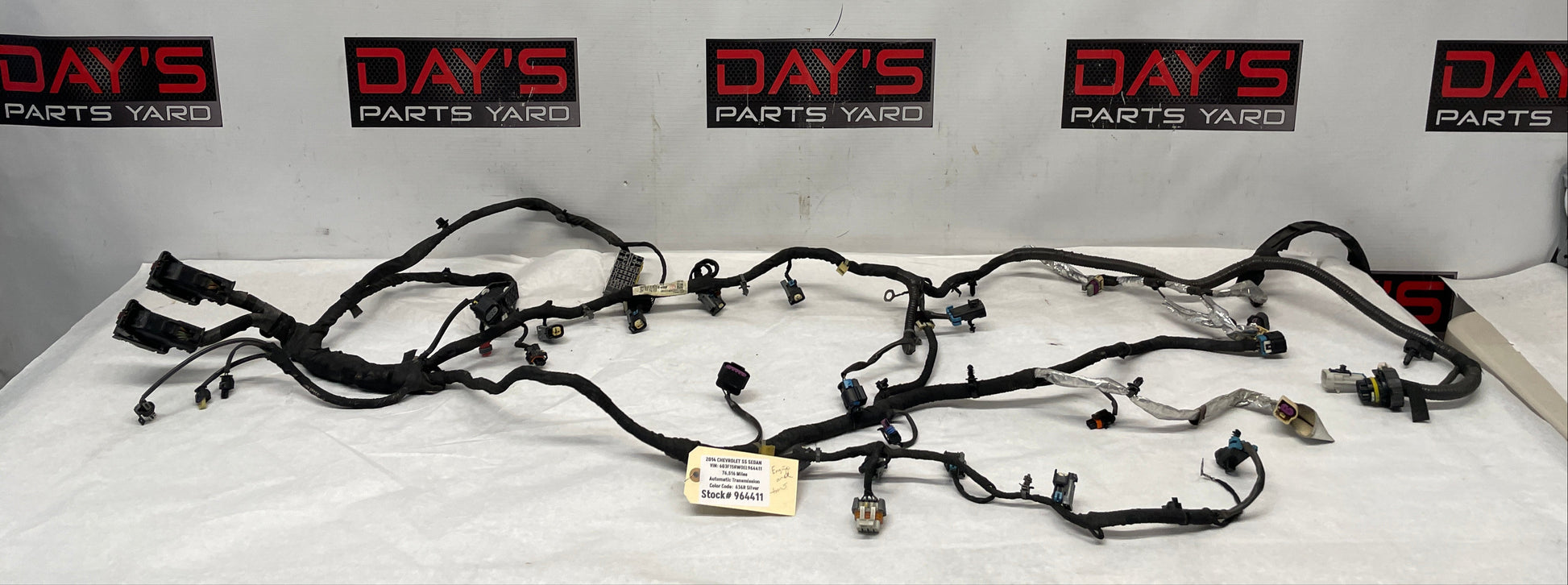 2014 Chevy SS Sedan Engine Motor Transmission Wire Wiring Harness OEM - Day's Parts Yard